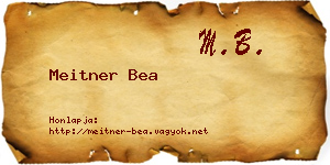 Meitner Bea névjegykártya